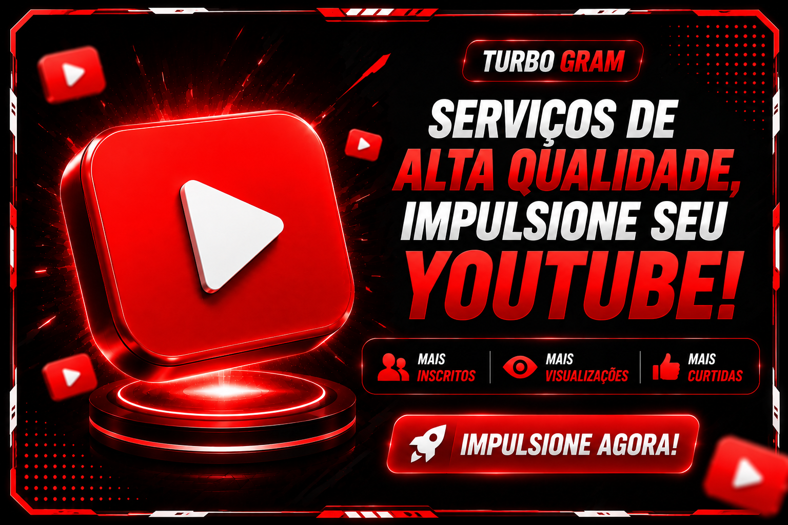 Visualizações no Vídeo (Alta Qualidade)