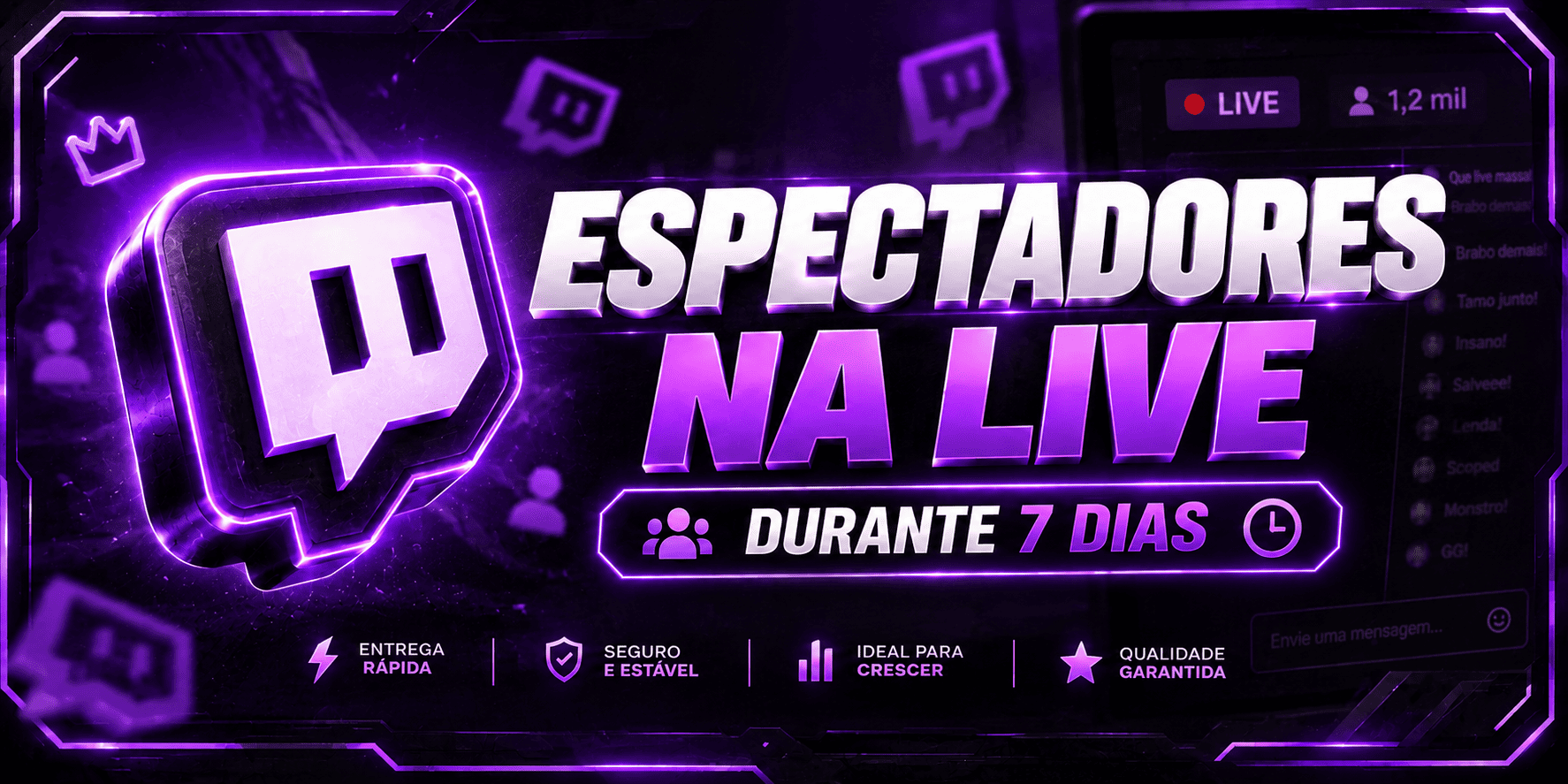 Twitch Espectadores (7 Dias)